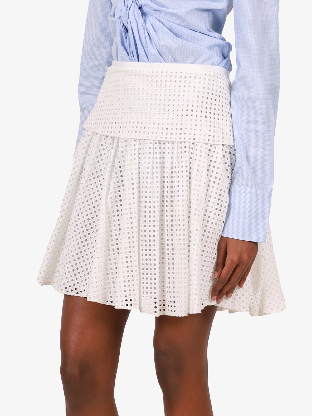 Rag & Bone Lakewood cotton eyelet mini skirt (127)